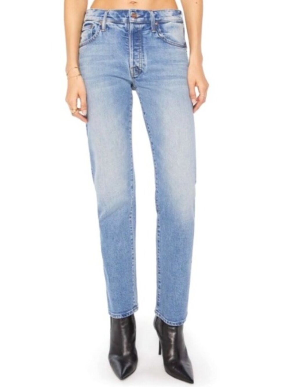 Mother Women's Sz 29 The Hiker Hover Jeans Blue Denim Straight Leg